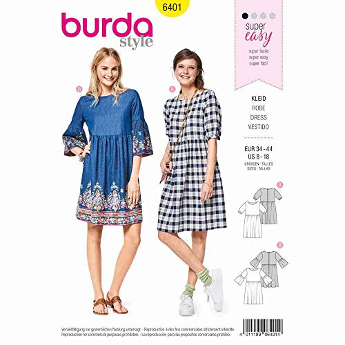 Burda Sewing Pattern 6401 Women 8-18