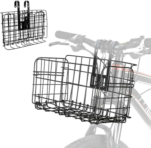 ETOPARS Front Rear Hanging Bike Basket Detachable Folding For Mountain Bicycle Cycling
