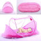 Sommer Moskitonetz für Kinder, Portable Folding Baby Reisebett Kinderbett Babybetten Neugeboren Faltbare Krippe für 0-3 Jahre - Rosa