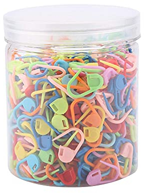 500Pcs Nähen Stricken Locking Stitch, Maschenzähler Sicherheitsnadeln Häkeln Nadel für Kleidung Crafting