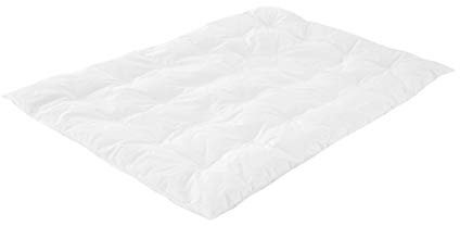 Träumeland T060561 Babydecke / Einziehdecke 'Daunenleicht' - Ganzjahresdecke mit 100% Daunen-Füllung, Downpass zertifiziert, 100 x 135 cm, weiß