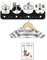 Kindsblick ® Indianer Kindergarderobe in Schwarz inkl. niedlichem A4 Poster - Garderobe Kinder Edition mit 4 Haken - Wunderschöne Kinder Garderoben Deko - Kinder Garderobe Maße (38 x 15 x 1 cm)