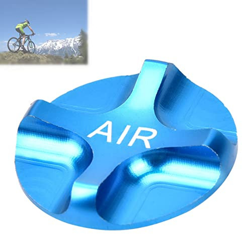 Ventildeckel aus Aluminiumlegierung, Federgabel vorne, Ventildeckel, wasserdicht, Luft, Axxessory (blau)