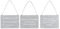3er Set Wandbilder Sprüche 18x13cm Grau Schilder Garten-Deko Türschild Betonoptik Wanddeko
