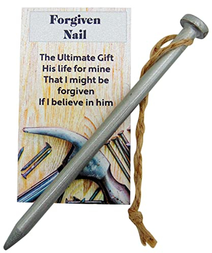 Vergebener Nagel Jesus Christus Lent Dekoration Ornament mit Gebetskarte Deluxe Box Set