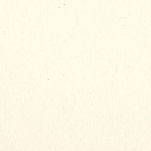 Kt KILOtela - Tela Loneta Tintada, Decoración, Tapizar, Cojines, Cortinas, Colchas, Bolsos, Manteles, 100 cm Largo x 280 cm Ancho, Color Blanco Roto, Beige, Natural 000, 1 Metro