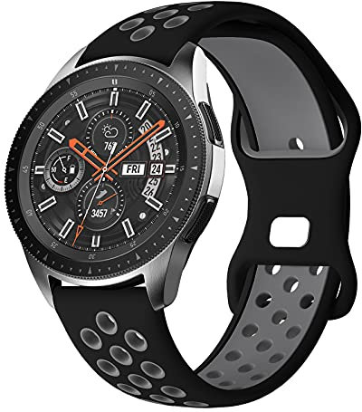 Syxinn Compatibile con Samsung Galaxy Watch 46mm Cinturino, Gear S3 Frontier Classic Cinturini 22mm Cinturino Silicone Sportivo Bracciale per Galaxy Watch 3 45mm/Huawei Watch GT/GT 2e/GT 2 46mm