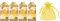 Lenor Fabric Conditioner, Large Pack, Pack of Four, 4 x 48 Washes, 4 x 1.68 L, Gold Orchid Scent + Our Gift for You - Organza Bag Size 9 x 7 x 0.1 cm