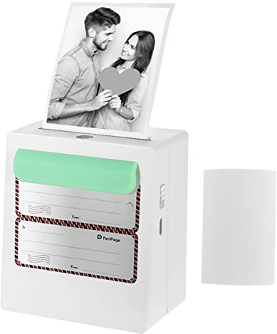 SHUAIGUO A8 Tragbarer Mini Pocket Wireless BT Thermodrucker Clip Design Quittungsetikett Memo Aufkleber AR Foto Bilddrucker für Android iOS Smartphone Windows, 203DPI
