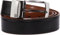 JUSTINREESS ENGLAND Wendbarer Gürtel für Herren, echtes Leder, 3,2 cm, 2 Seiten, mit kratzfester Zinklegierung, verstellbare Schnalle, schwarz/braun, 38 (Waist: 36)