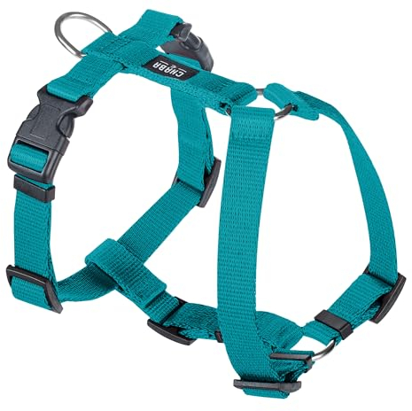 Chaba Guard Hundegeschirr für kleine Hunde mit Kontrolle, Anti-Zug & Würgen, Einstellbar, Bequem und Leicht, Classic Step-in Brustgeschirr, Dog Harness, Größe S, MEERES