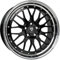 MB Design Felge LV1 7.5Jx18 ET40 5x108 Glanzschwarz poliert kompatibel mit Ford Focus Kuga Puma ST Puma
