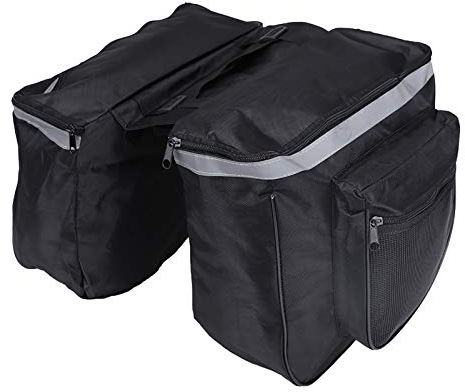 KENANLAN Fahrradtaschen Gepäckträger, Gepäckträgertasche Satteltaschen Fahrrad, 25L wasserdichte Fahrradträger Hinteren Sitz Schwanz Gepäckträger Kofferraum Double Pannier