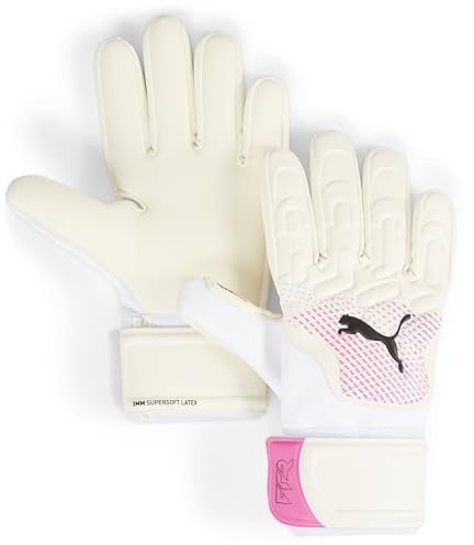 PUMA Future Match NC, Unisex-Erwachsene Torwarthandschuhe, PUMA White-Poison Pink-PUMA Black, 11-041926