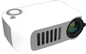 Children's Mini Portable Projector A2000 Projector Home Portable Mini Factory Direct Supply Home Theater Projector (Size : Yellow and Blue Contrast) (Black and white classic)
