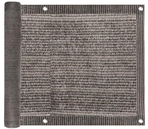 PATIKIL 3'x16' Patio Privacy Screen for Balcony, Fence Cover for Apartment Railing Netting Mesh Shade Fabric Balcony Cover for Outdoor Deck Backyard Porch, Railing Shield 90% (Brown)