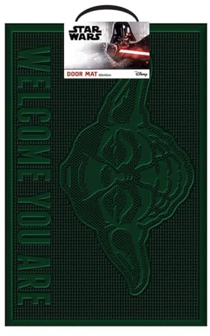 Star Wars Pyramid International - Felpudo (40 x 60 cm), diseño de Yoda Welcome, Talla única