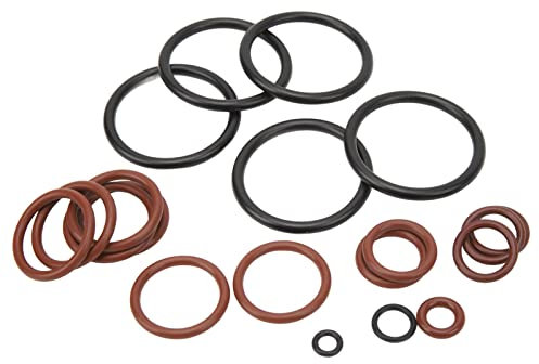 20-teiliges Kühlsystem-O-Ring-Set 13621743299 Match Rubber Leakproof, Kühlmittelschlauch-Dichtungsdichtung für E46 M52 M54 320i 323i 325i 328i Kfz-Ersatzmotor-Thermostat-Wasserauslässe
