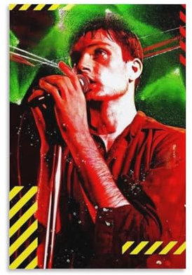 SECOLI Ian Curtis Love Will Tear Us Apart Musik-Leinwandposter High Definition-Druck für Home Office Wall Art Deco 40 x 60 cm