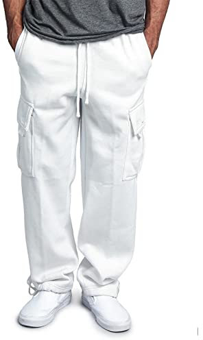 Pantalon Cargo Homme, Pantalon De Travail Homme Boubou Africain Treillis Blanc Jogging Pantalon Jogging Homme Cuisine De Compression Pluie Ensemble Corteiz Vêtements Sport pour(A006,M)