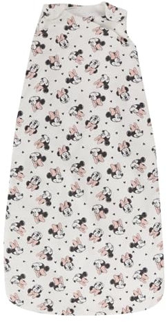 Baby Winter Sleeping Bag 2.5 Tog 100% Cotton Sizes Newborn to 24 Months Boys Girls Cartoon Characters (AS113 HEARTS AOP 12-18)