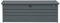 AXI Miles Gartenbox aus Metall in Anthrazit 1000 | Outdoor Kissenbox für den Garten mit Boden und Schloss | Outdoor Aufbewahrungsbox/Auflagenbox wasserdicht für Kissen - 185 x 82 x 75 cm..
