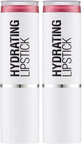 Collection Cosmetics Lasting Bold Colour, Hydrating Lipstick, Infused with Nutrients, 3.5g, Sweet Rose (Pack of 2)