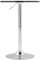 CLP Stehtisch Lamoni höhenverstellbar drehbar mit Metallgestell I Bistrotisch für Bar & Events I Tischplatte Ø 60 cm I Ideal mit Hussen & Deko, Farbe:schwarz, Form:rund