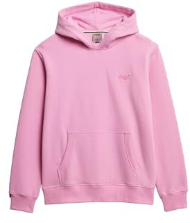 Superdry Herren Leicht aufgerautes Essential Logo Hoodie Fliederfarbener Chiffon S