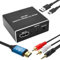 4K HDMI Audio Extractor 2.0 Splitter HDMI to Optical Adapter SPDIF Toslink and 3.5mm Stereo Audio Converter Support 4K@60Hz HDR Dolby Digital DTS for PS5 PS4 Xbox Blu-ray HDTV Projector More