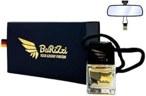 BaRiZzi Diffuseur de parfum | Parfum de voiture neuve | Arbre parfumé pour voiture | Parfum puissant pour voiture | Parfum de voiture (noir, parfum de voiture neuve)
