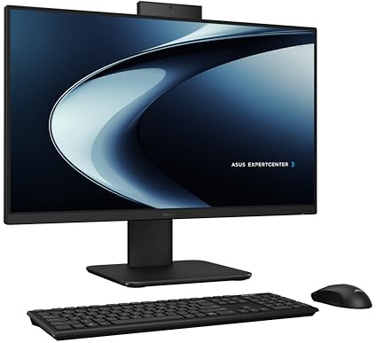ASUS P470VA All-in-One, display touch antiriflesso FHD da 23,8, RAM DDR5 da 16 GB, SSD da 1 TB, processore Intel Core i7-13620H, Windows 11 Home, tastiera cablata e mouse inclusi, P470VA-DS704T, nero