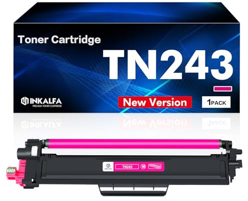 TN243M TN-243M Kompatible Tonerkartusche für Brother HL-L3210CW L3230CDW L3270CDW, DCP-L3510CDW L3517CDW L3550CDW, MFC-L3710CW L3730CDN 3750CDW L3770CDW Druckertinte (Magenta, 1-Pack)