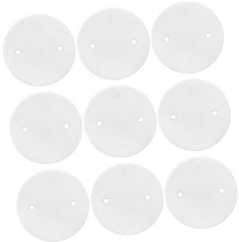 Didiseaon 30 Stück Blindabdeckung Wandplatte Decke Wandpaneele Kabelauslass-abdeckplatte Steckerabdeckungen Für Steckdosen Außensteckdose Wetterfest Abdeckung Der Leuchte Pp Weiß