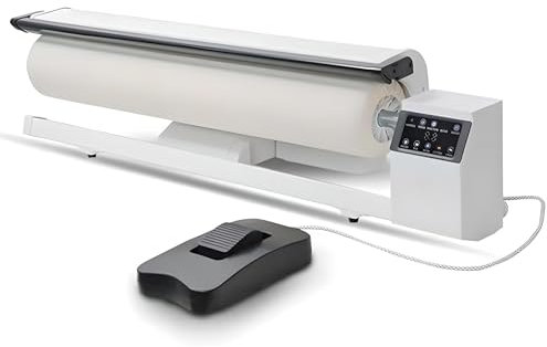 Rotary Roller Steam Press Iron, 90cm Hotel Linen Ironing Machine with Continuous Steam - for Clothes, Garments, Curtains, Sheets & Tablecloths