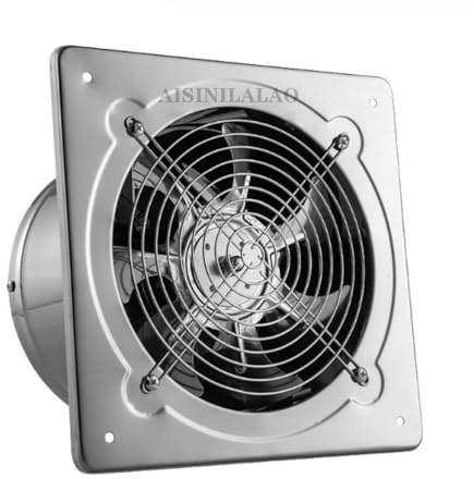 AISINILALAO Ventilateur D'extraction De 12 Pouces, Ventilation d'air en Ligne, Extracteur d'air, Ventilateur De Cuisine, De Salle De Bain, De Mur, De Fenêtre, De Plafond, Silencieux (220V/120W)