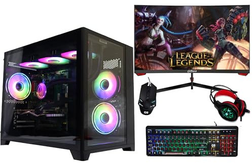 Computer Specialist LTD CS Gaming PC Bundle, AMD Ryzen 7 9800X3D 4.7GHz, RTX 5090 32GB, 64GB RAM, 2TB NVMe SSD, 27 Curved Monitor, Windows 11 (AMD Ryzen 7 9800X3D, RTX 5090 32GB)