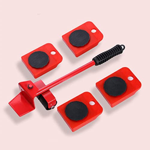 CHICIRIS Stahl ABS Roller Rot Möbel Lifter Set für eine Bequeme Möbelpositionseinstellung