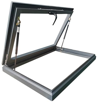 OAKVYNE Dachfenster Aus Aluminiumlegierung, Doppelt Isoliertes Glas Für Wintergärten, Dachräume Und Beleuchtungsschächte, Maßgeschneiderte Größe, LxB(75x65cm/29.5x25.6in)