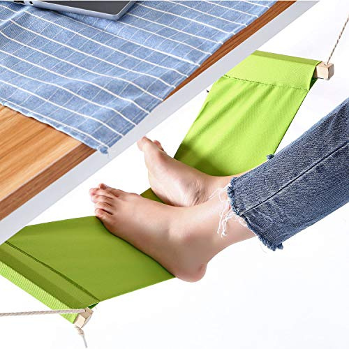 Maddott Bureau repose pied support réglable, Vert, bureau Pieds Hamac faciles à Repose-pieds pour maison, bureau d'étude et relaxant