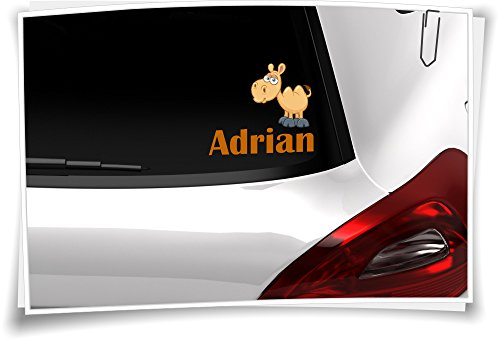 Autoaufkleber Kinder Aufkleber Kindername Baby Tour Junge Mädchen Auto Kamel