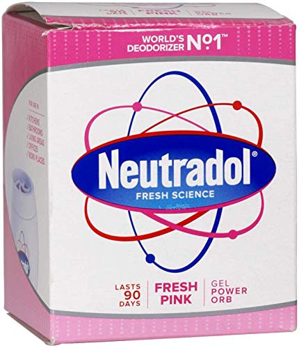 Neutradol Slow Release Gel, Air Freshener and Odour Eliminator, No Plug or Spray Needed, Multipack of 3 x 135g (Fresh Pink)
