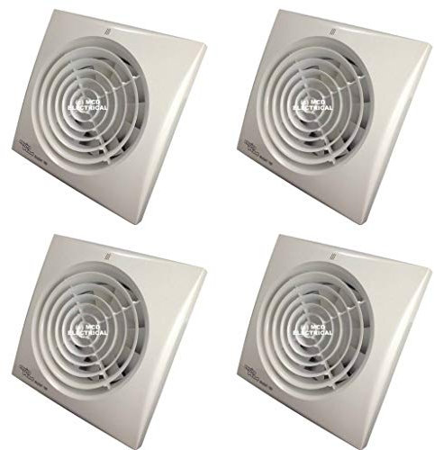 Pack of 4 x Envirovent SILENT-150TSilent Extractor Fans with Timer 6/150mm SIL150T
