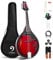 Vangoa A Style Mandoline Acoustique électrique 8 cordes Acajou Mandoline Instrument de Musique avec Kits pour Débutants
