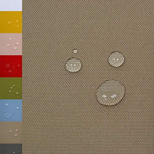 MAGAM-Stoffe Malte Outdoor Stoff Planenstoff Zeltstoff Reißfest Wasserdicht Meterware 50cm (13. Taupe)