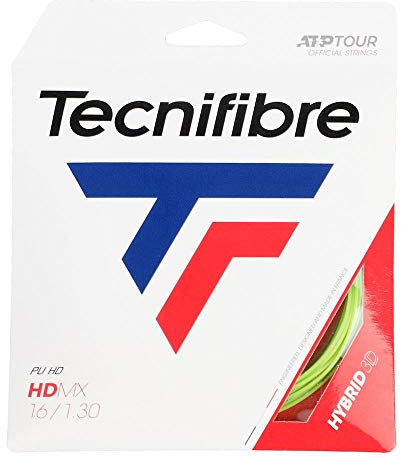 Tecnifibre Unisex-Adult HDMX 12m Saitenset-Gelb Tennissaite, 1.25