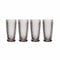 Villeroy & Boch Boston Coloured Longdrinkgläser Smoke 4er Set, 400 ml, Farbige Trinkgläser mit Facettenmuster, Kristallglas für Cocktails, Spülmaschinengeeignet, Grau