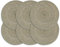 vidaXL 6X Tischset Platzmatte Platzset Platzdeckchen Platzdecke Tischdeko Platzmatten Tischmatte Untersetzer Uni Grau 38cm Rund Jute