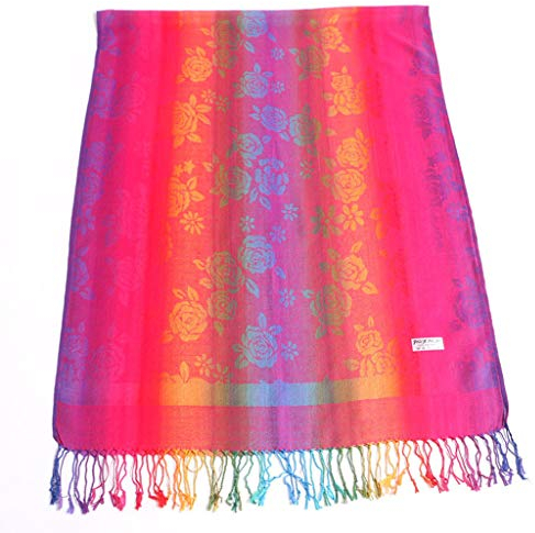 Lazzboy Frauen Lady Fashion Folk-custom Retro Quaste Schal Wrap Travel Schals Damen Pashmina Stola Für Schultertuch Eleganter Mit Floralem Muster In Vielen Farben(N)