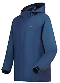 Acme Projects Regenjacke 100% wasserdicht, atmungsaktiv, Klebebandnaht, 10000 mm / 3000 g, YKK-Reißverschlüsse